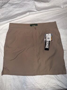 Stillwater Supply Co. Khaki Outdoor Skort Size 8 NWT Stretch Hiking Travel